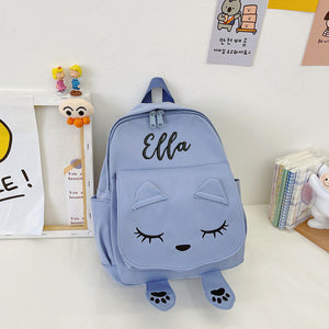 Custom Embroidery Cute Cat Backpack - Ruby & Ralph Boutique