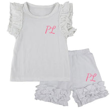 Load image into Gallery viewer, Personalised Short Ruffle sets - Ruby &amp; Ralph Boutique